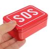 2 Red Metal SOS Survival Boxes for Hiking and Camping view 4