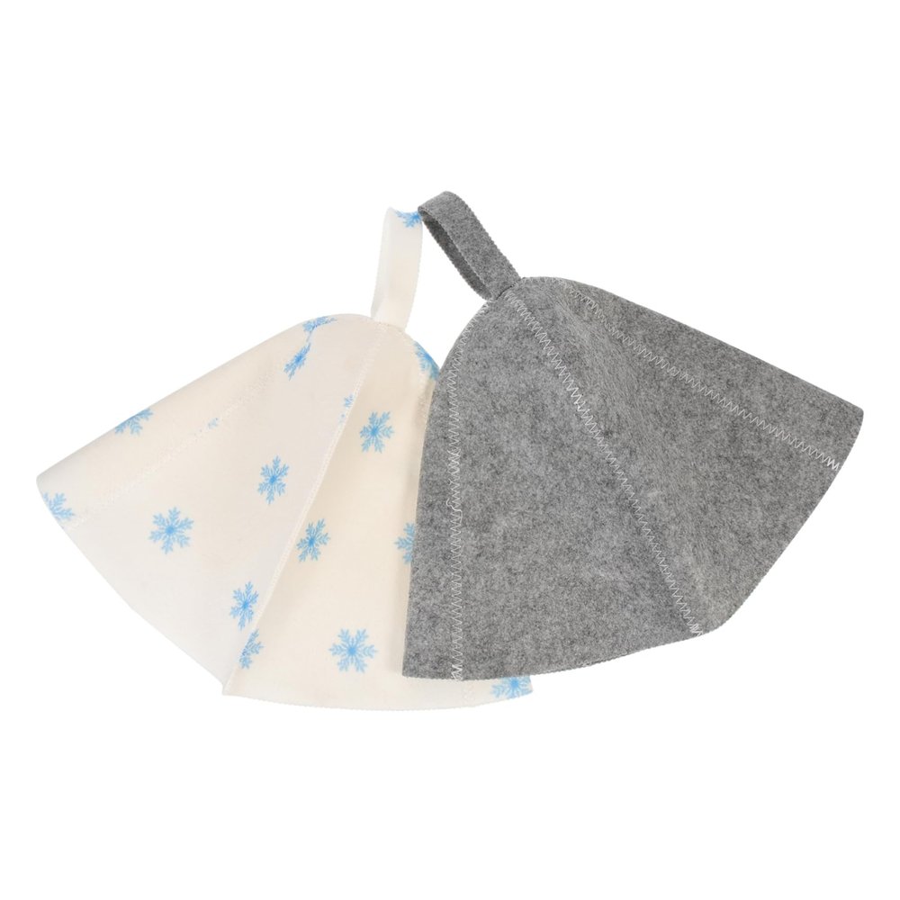 Women's Felt Sauna Hats, 2-Pack