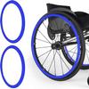 24-Inch Non-Slip Silicone Wheelchair Push-Rim Covers, 1 Pair view 1