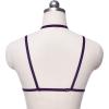 Women's Leather Harness Bust-Lift Push-Up Top, Open Gothic Fetish Lingerie view 3