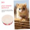 Ceramic Hamster Food Bowl, Deep Design for Rabbits and Small Animals view 2