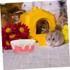 Ceramic Hamster Food Bowl, Deep Design for Rabbits and Small Animals view 3