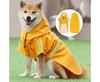 Reflective Dog Raincoat - Waterproof with Hood, Orange, M view 2