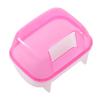 Agwuoetr R Small Hamster Bathing Sand Cage 10 x 7 x 7 cm - Pink view 1