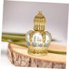 IWOWHERO 4-Piece Vintage 15 ml Glass Perfume Bottles with Roller Balls view 3