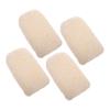 Children’s Bath Sponges, 4-Piece Set, Cotton and Linen, Beige view 1
