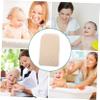 Children’s Bath Sponges, 4-Piece Set, Cotton and Linen, Beige view 3