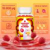 Hair Growth Biotin Gummies, High-Dose 10,000 g, Raspberry Flavor, Sugar-Free Vegan Hair Vitamins for Women view 3