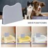 Kitten Litter Shield, Reusable Pee Splash Guard for Cat Litter Boxes, Washable Removable Guard for Puppies view 4