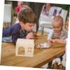 HAPINARY 5-Piece Versatile Wooden Guinea Pig Hideout, Hamster Hideaway and Rat Tunnel view 3