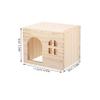 HAPINARY 5-Piece Versatile Wooden Guinea Pig Hideout, Hamster Hideaway and Rat Tunnel view 4