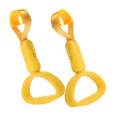 HEALEEP 2-Piece ABS Semicircular Hand Grip, Multifunctional Bus Handle for Seniors, Yellow