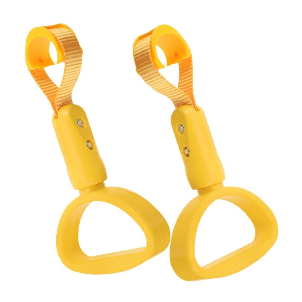 HEALEEP 2-Piece ABS Semicircular Hand Grip, Multifunctional Bus Handle for Seniors, Yellow