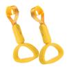 HEALEEP 2-Piece ABS Semicircular Hand Grip, Multifunctional Bus Handle for Seniors, Yellow view 1