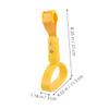 HEALEEP 2-Piece ABS Semicircular Hand Grip, Multifunctional Bus Handle for Seniors, Yellow view 2