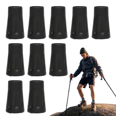 Walking Cane Tips | 10 Non-Slip Trekking Pole Tip Covers for Men and Women