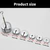Metal Slotted Weights Set with Holder and Case, 6 Weights, Total 350g view 4