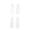 Hemobllo Set of 4 Silicone Pet Feeding Bottles with Measurement Scale view 1