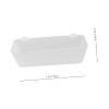 HOMOBABE 10-Pack Pigeon Feeders with Splash Guard, White Plastic view 2