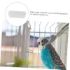 HOMOBABE 10-Pack Pigeon Feeders with Splash Guard, White Plastic view 3