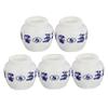 Toddmomy 5-Pack Round Plastic Parrot Bowls for Bird Cages, White view 1