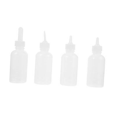 PartyKindom Silicone Pet Nursing Bottles, 4-Pack, 120 mL, with Scale