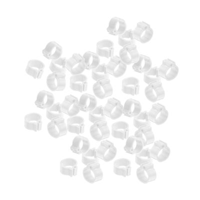 Plastic Pigeon Leg Bands for Breeding and Identification, 100 pcs
