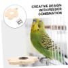 GALPADA Bird Stand with Stainless Steel Feeder and Play Platform view 4