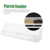 Hemobllo 4-Piece Wear-Resistant Plastic Bird Feeders for Parrots and Cockatiels view 3
