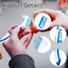 Heanvmyss Portable Denture Cleaning Brushes, 4-Pack view 3
