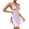 Generic Women's Leather Lingerie Set, Sexy Lace Babydoll with Thong view 1