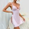 Generic Women's Leather Lingerie Set, Sexy Lace Babydoll with Thong view 3
