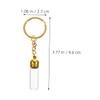 2-Pack Glass Travel Perfume Bottles with Caps and Keychains view 2