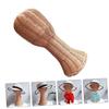 VILLFUL Brown Handwoven Rattan Hat Stand for Hats and Wigs view 2