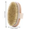 1-Piece Shower Brush, Portable Handheld Brush with Wooden Bristles, Exfoliating Massage, Soft Spa Brush, Shower Massage Tool (B) view 3