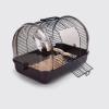 Transparent Portable Bird Carrier, Blue, Small view 2
