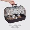 Transparent Portable Bird Carrier, Blue, Small view 3