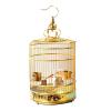 DFGHNBVC Hanging Bird Cage, Gold Metal, 38 cm view 1