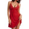 Generic Women's Sexy Lace Lingerie Set with Babydoll and 2 Wrist Cuffs view 1