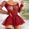XXL Lace Babydoll Bodystocking Lingerie for Women view 3