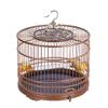 DFGHNBVC Bird Cage, Drawer-Type Bamboo Cage, Round Birdhouse, Large, Qn002 Full-Fabric view 1