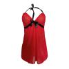 Generic Black Sexy Women's Lace Lingerie Set with Push-Up Bra, Adjustable Thong and Bodysuit Babydoll view 2