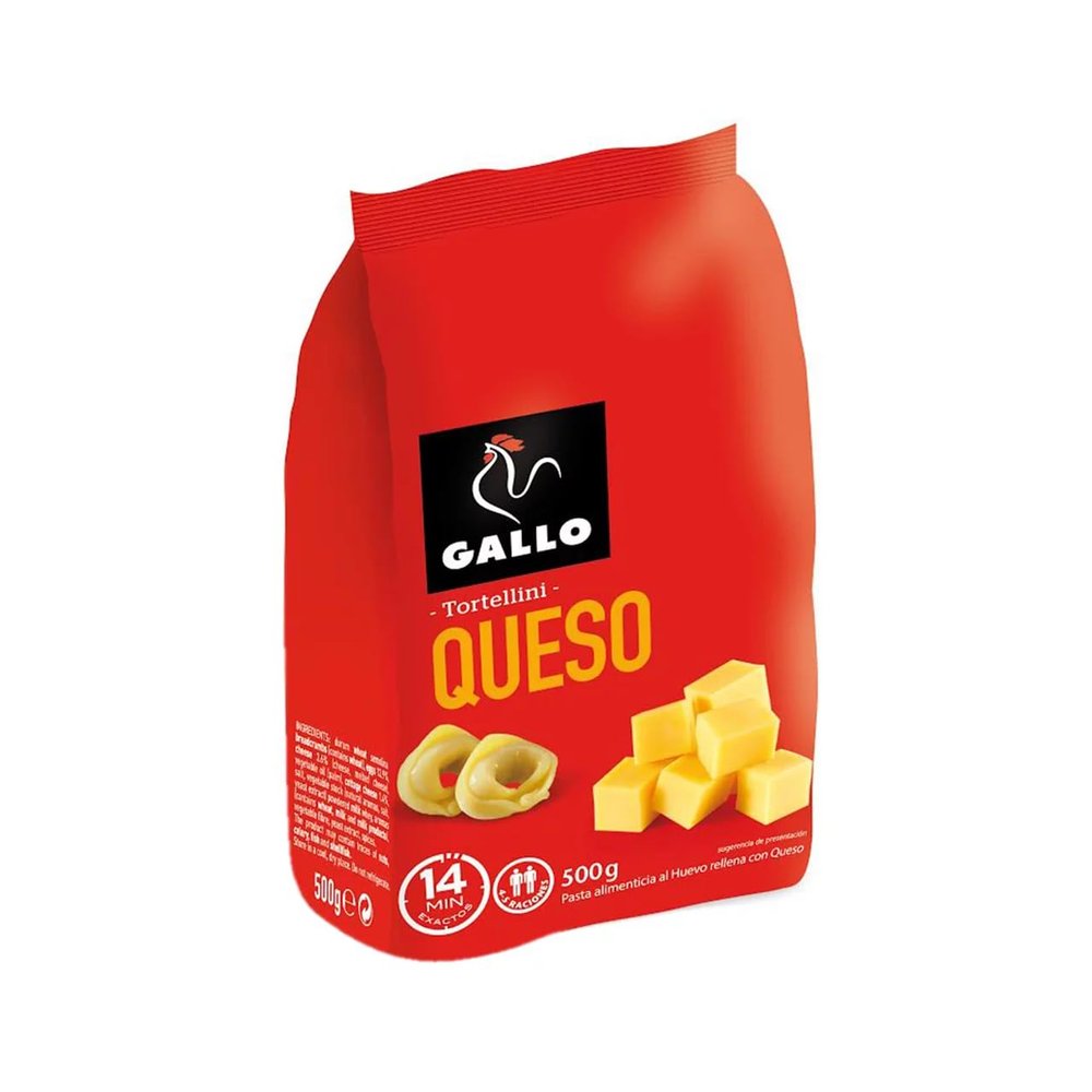 GALLO Tortellini with Cheese Filling, 500 g, 2-Pack