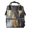 ZSUUGJ Diaper Bag with Painting Design, Backpack, Multifunctional, for Travel, Black, Black, One Size view 1