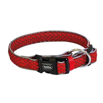 Nobby MESH AIR Collar Red S-M 25mm, 30-45cm