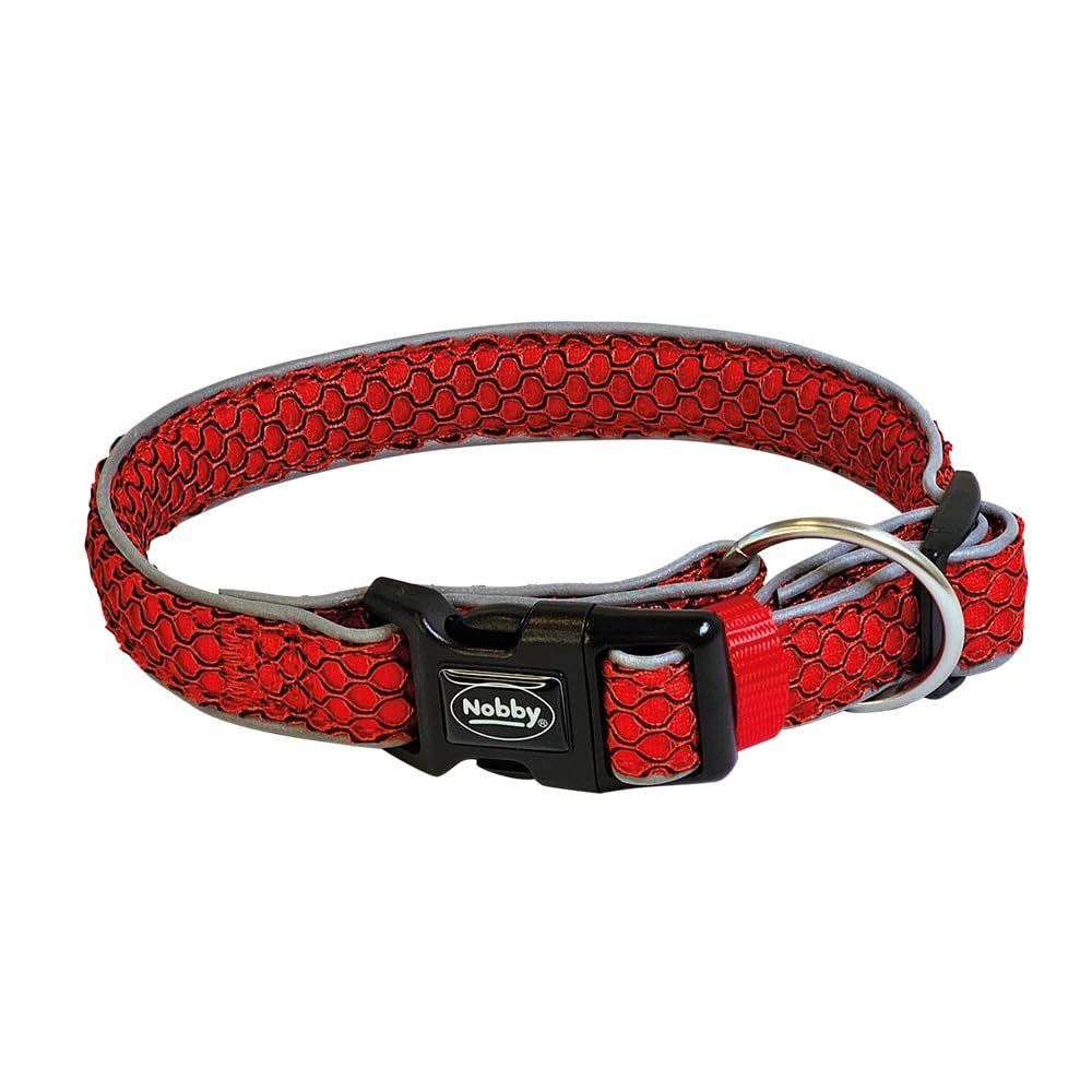 Nobby MESH AIR Collar Red S-M 25mm, 30-45cm
