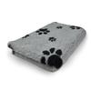 Generic Veterinary Bed | Vet Bed | Drybed | Gray with Black Paws | Green Backing | Various Sizes (50 x 75 cm) view 1