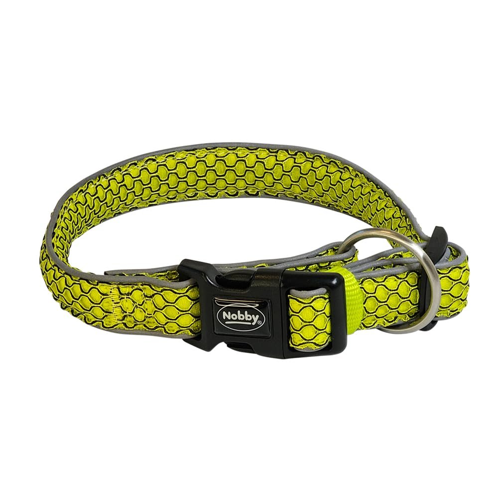 Nobby MESH AIR Collar Yellow XS-S 20mm, 25-35cm