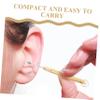 Portable, Lightweight Gold Ear Spoon in Stainless Steel and Brass view 3