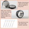 LusDoly 10-Pack 60 ml Black Aluminum Tins with Screw Lids and Viewing Windows, 68 x 27 mm view 3